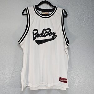 Invisible Bully Bad Boy Collection Smalls 72 Basketball Jersey 2XL White Black